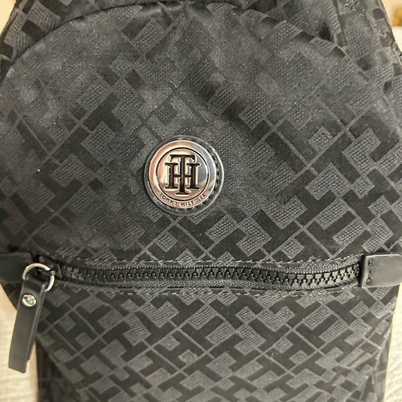 Tommy Hilfiger Black Mini Backpack Purse - Picture 5 of 7